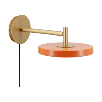 Asteria Wall wall lamp - Short, Nuance orange-brass - Umage