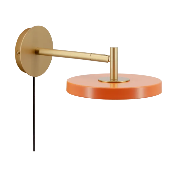Asteria Wall wall lamp - Short, Nuance orange-brass - Umage