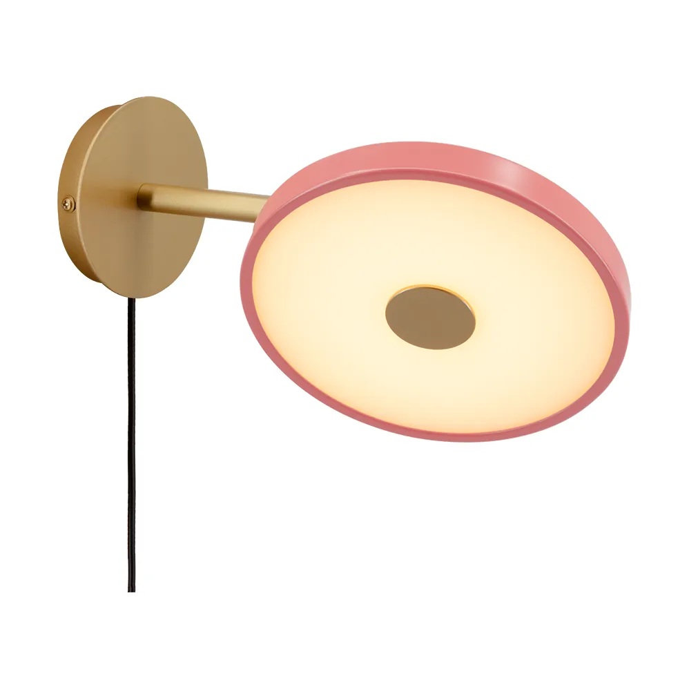 Asteria Wall wall lamp, Short, Nuance rose-brass Umage