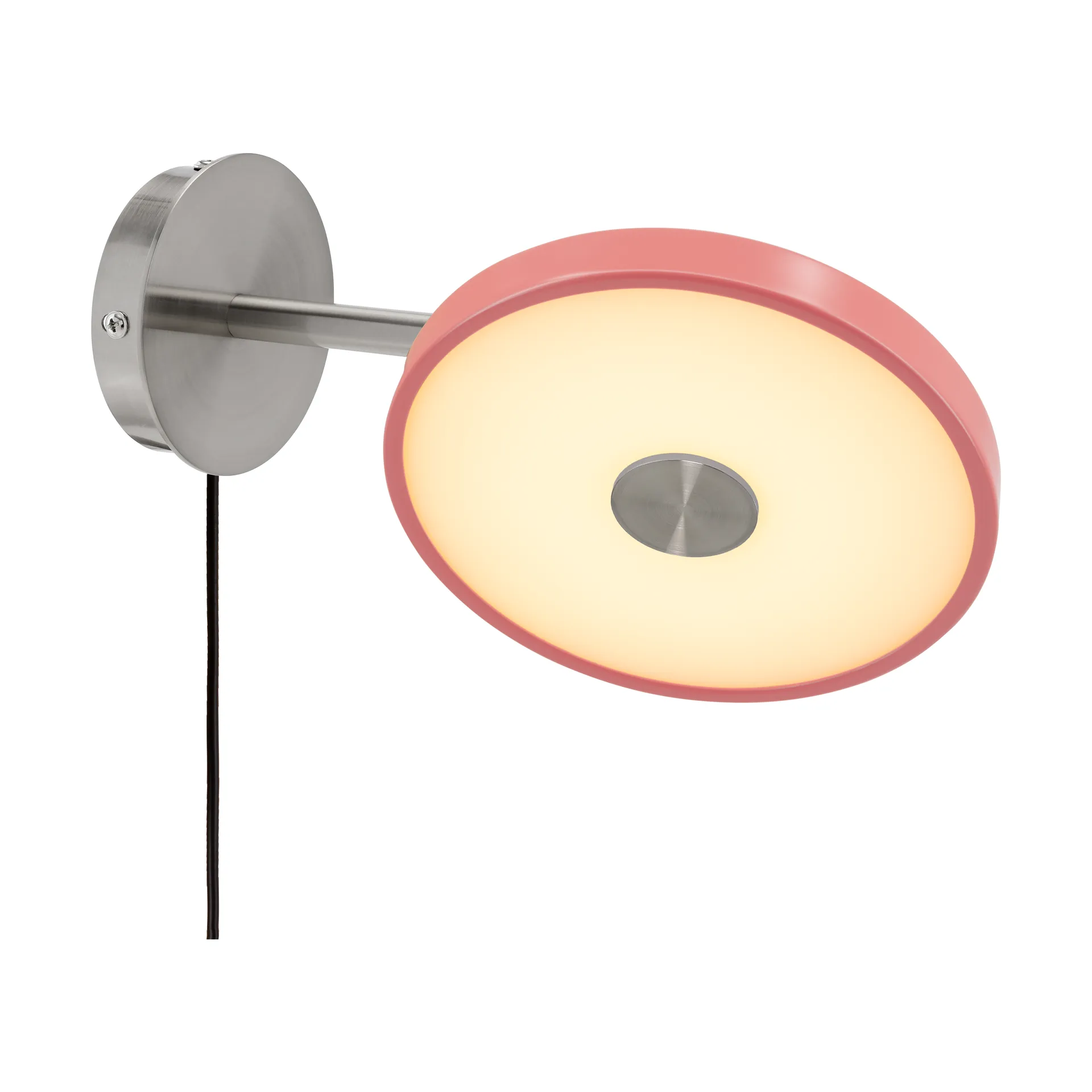 Asteria Wall wall lamp, Short, Nuance rose-chrome Umage
