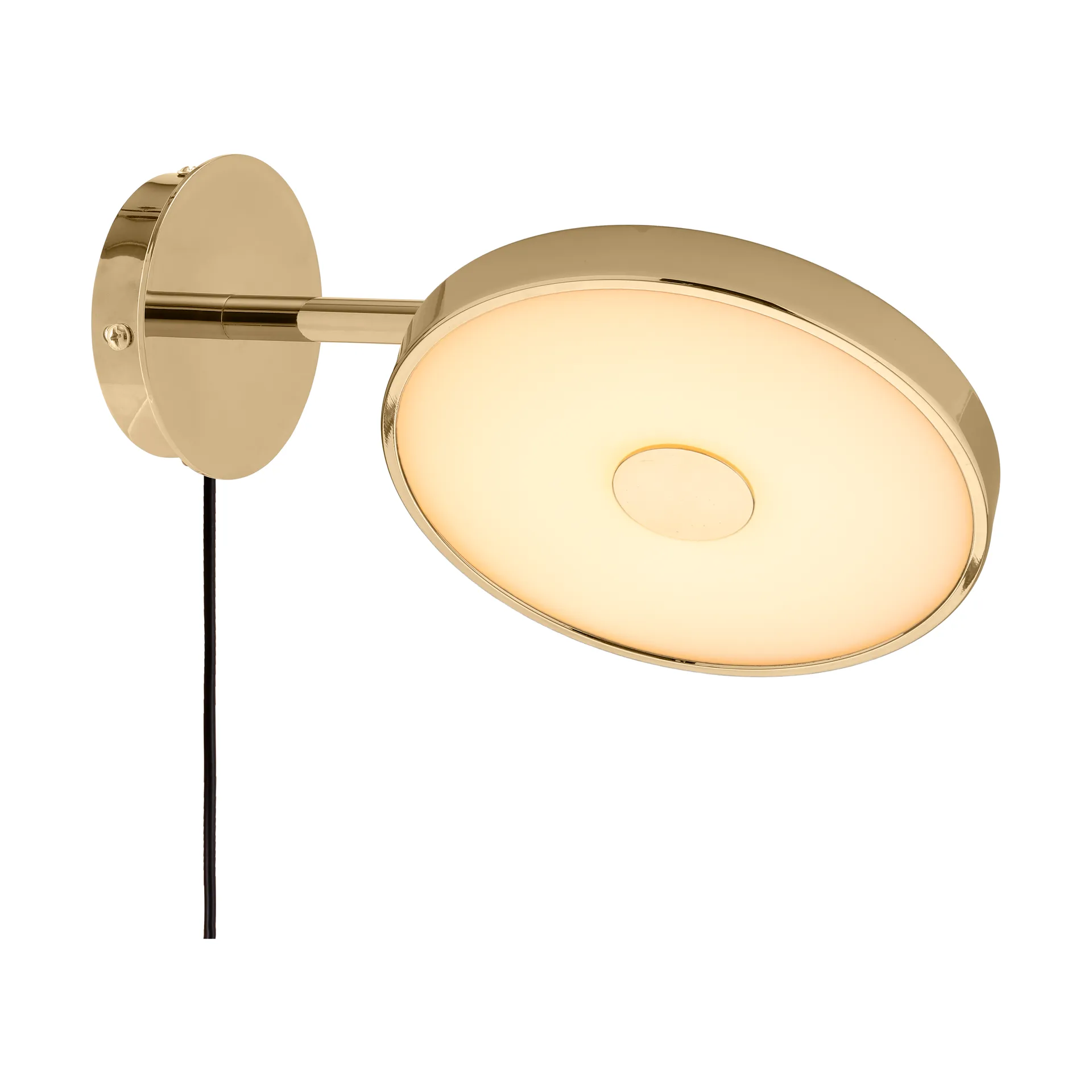 Asteria Wall wall lamp, Short, Polished brass Umage