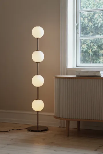 Audrey Floor floor lamp - Plated brass - Umage