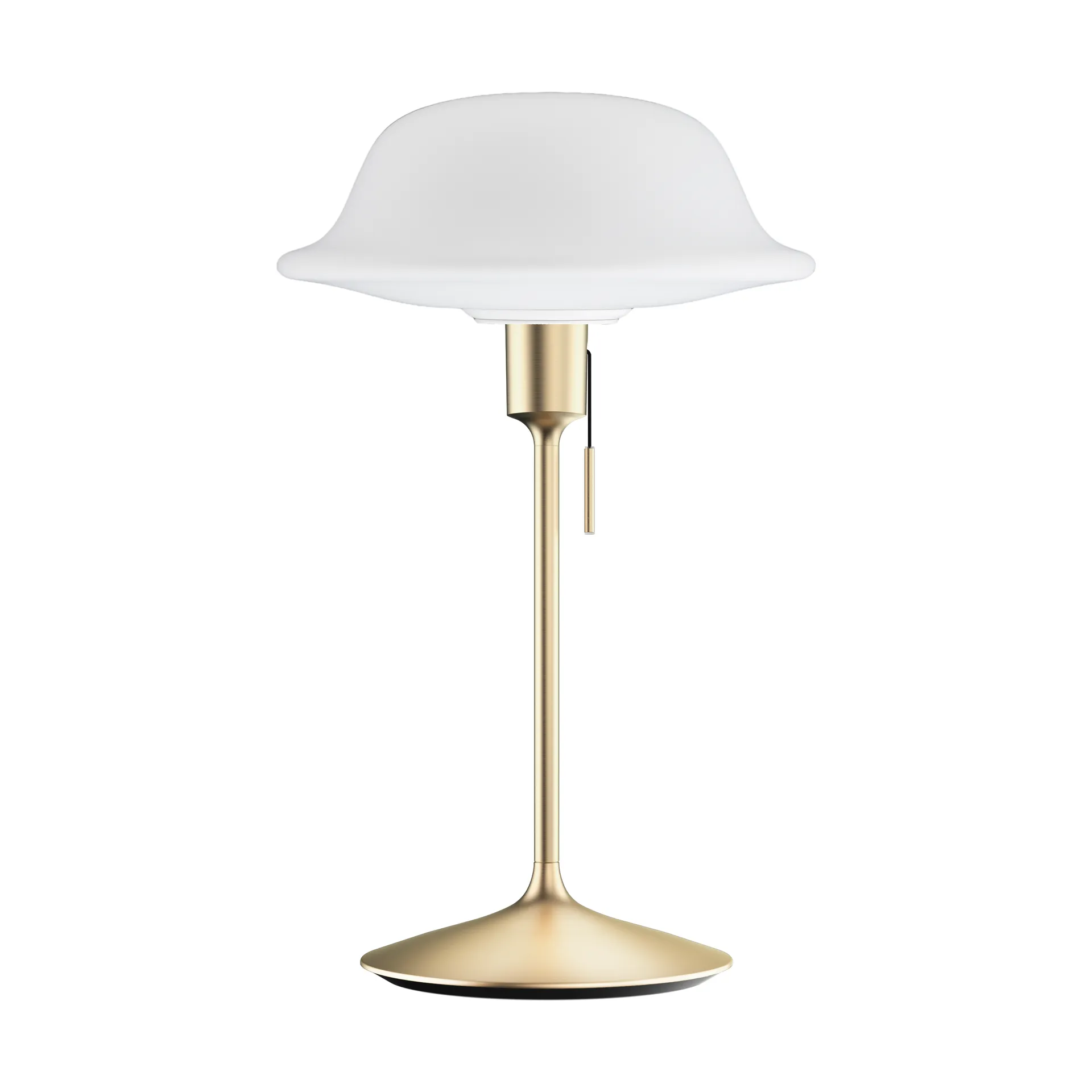 Butler table lamp, White-Brushed brass Umage