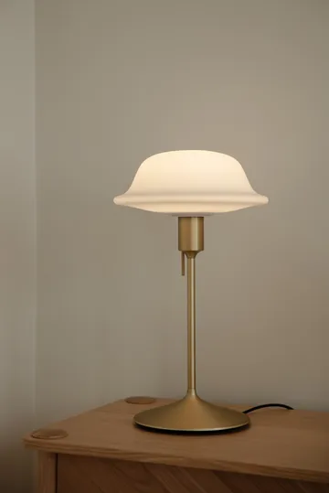 Butler table lamp - White-Brushed brass - Umage