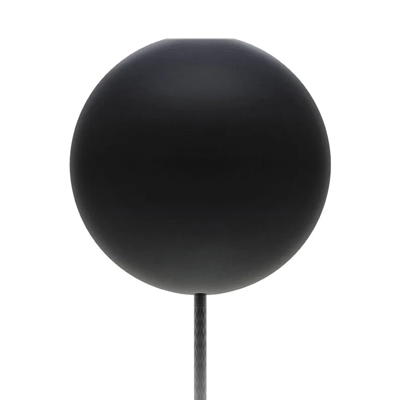 Cannonball ceiling cup with cord, black Umage