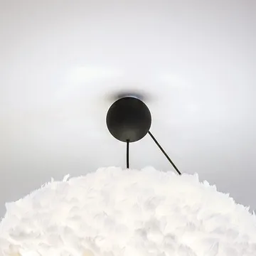 Cannonball ceiling cup with cord - black - Umage