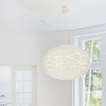 Cannonball ceiling cup with cord - white - Umage