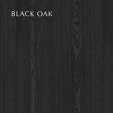 Clava Up wall lamp large - Black oak - Umage