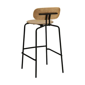 Curious bar stool 75 cm - Oak-black - Umage