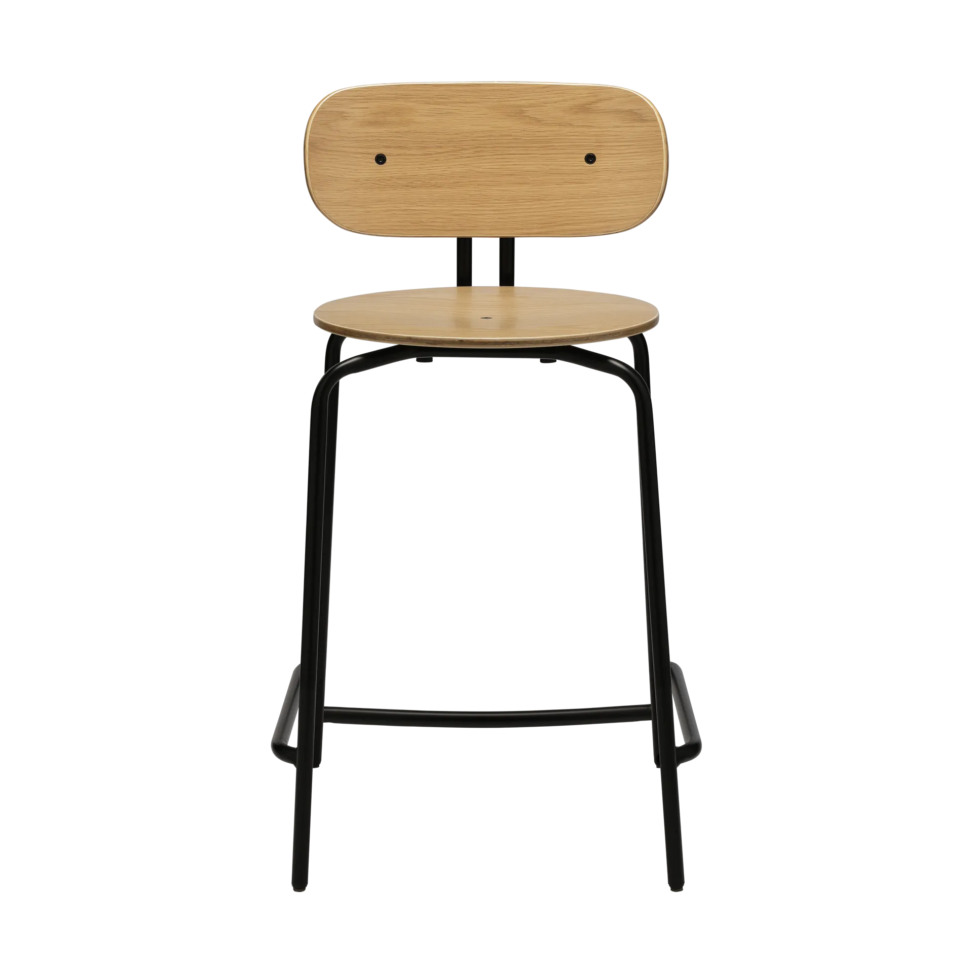 Curious barstool 65 cm, Oak-black Umage