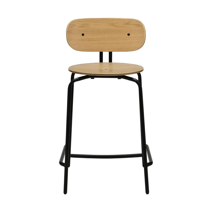 Curious barstool 65 cm - Oak-black - Umage