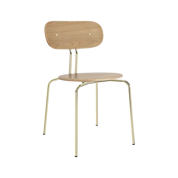 Curious chair - Oak-brass legs - Umage