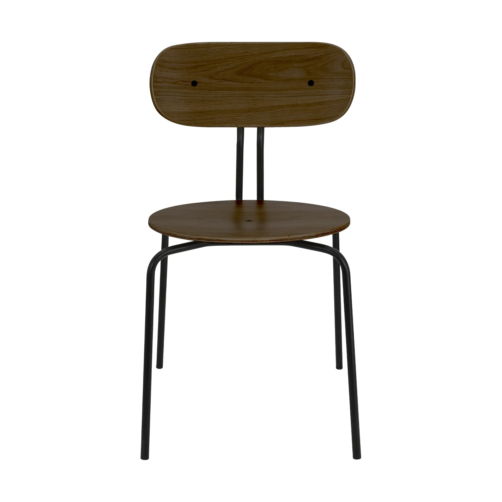 Curious chair, Smoked oak-black legs Umage