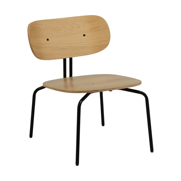 Curious lounge chair - Oak-black - Umage