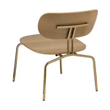 Curious lounge chair - Oak-brass - Umage