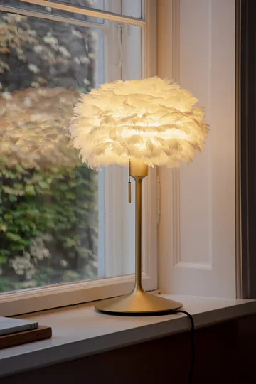 Eos table lamp mini - White-Brushed brass - Umage