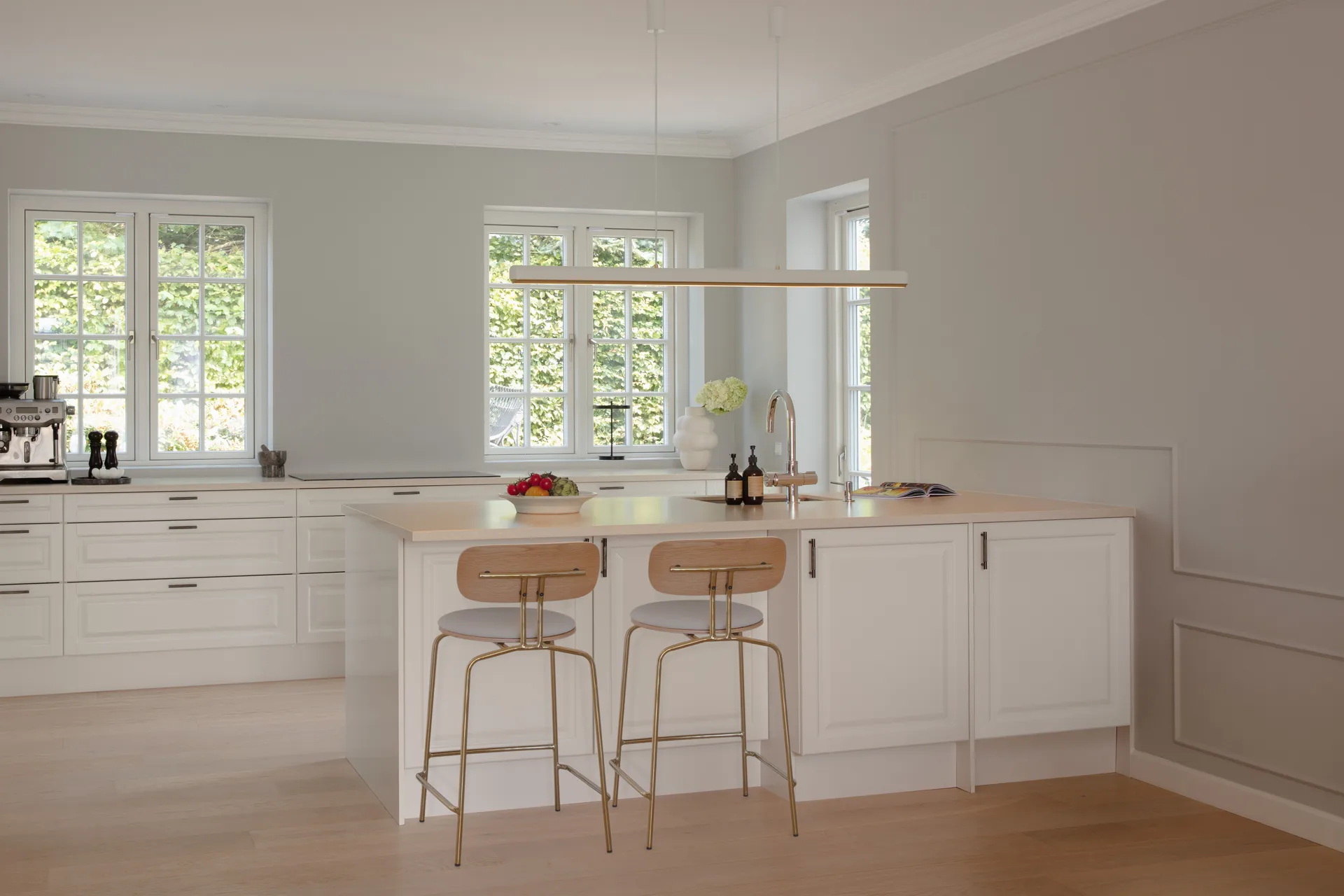 Hazel Branch 1.5m pendant, White-brass Umage