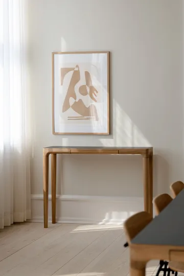 Heart'n'Soul console table 120 cm - Oak-obsidian black - Umage