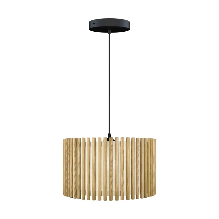 Komorebi pendant large - Circle oak-black - Umage