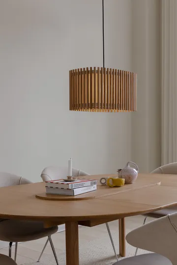 Komorebi pendant large - Rectangular oak-black - Umage
