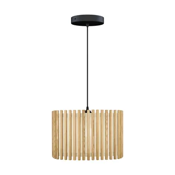 Komorebi pendant large - Square oak-Black - Umage