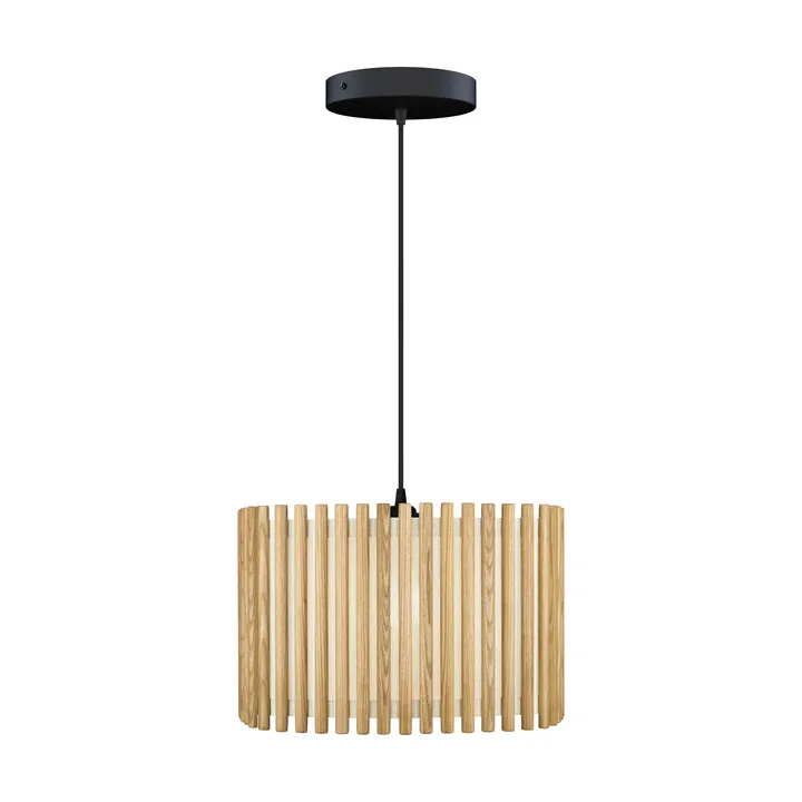 Komorebi pendant large - Square oak-Black - Umage