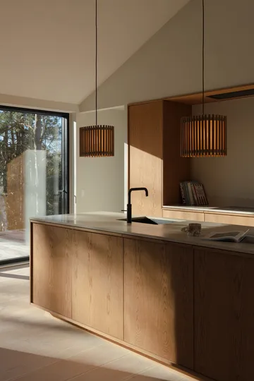 Komorebi pendant medium - Rectangular oak-black - Umage