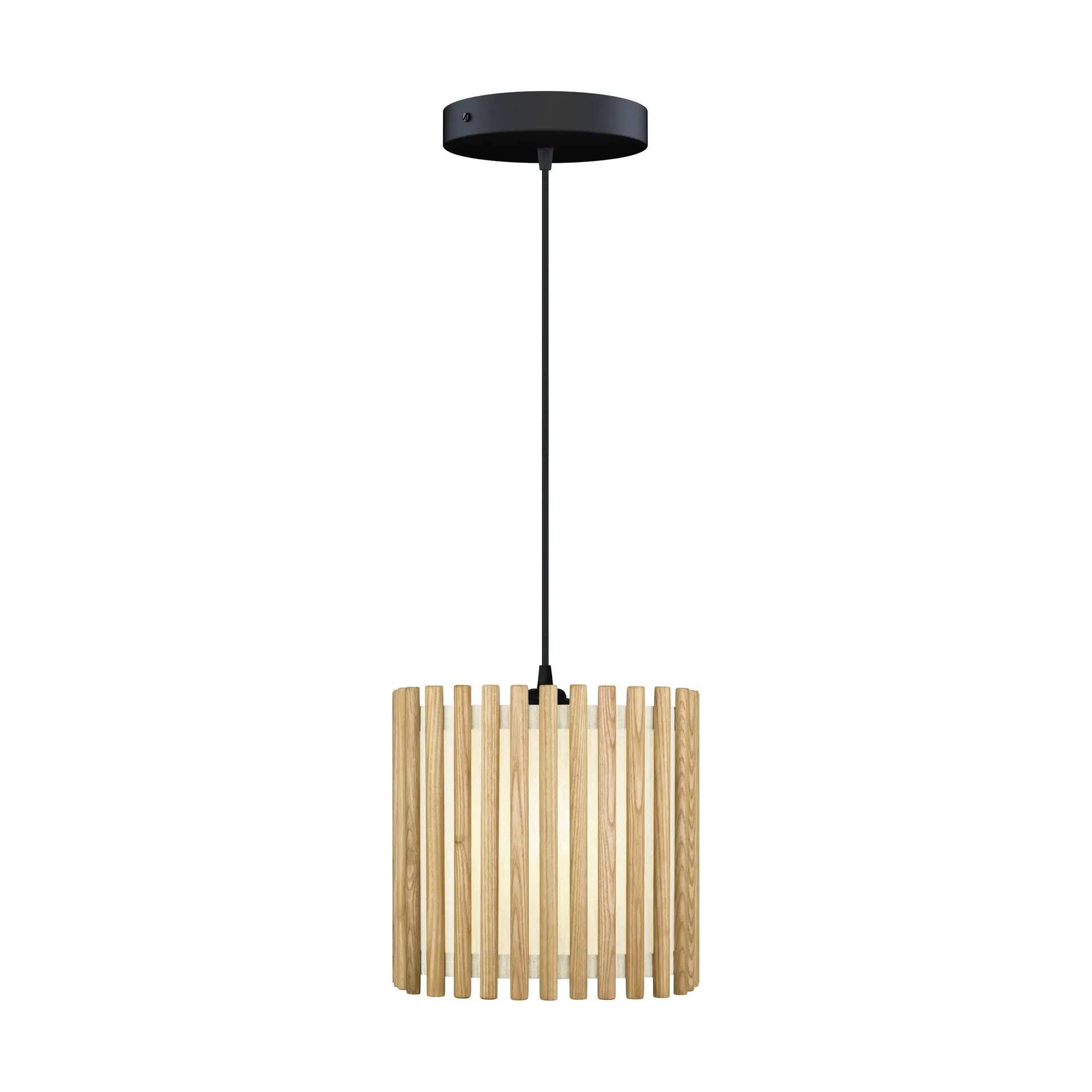 Komorebi pendant medium, Square oak-Black Umage