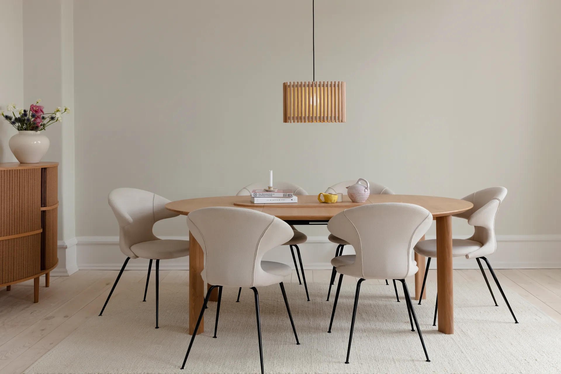 Komorebi pendant medium, Square oak-Black Umage