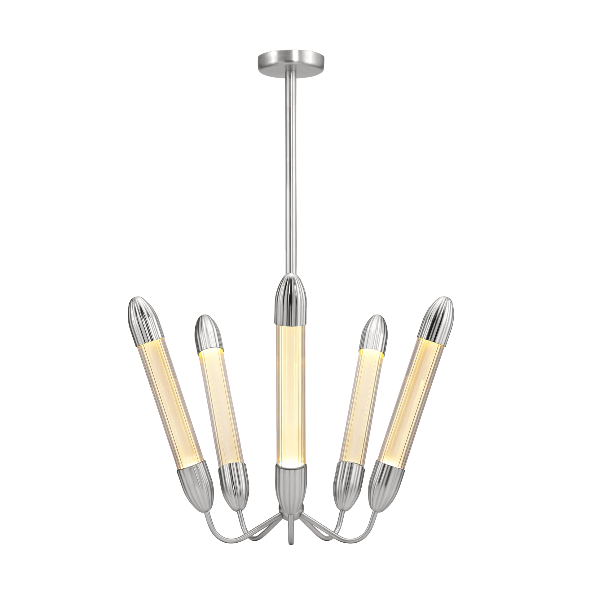 Lemon Squeeze Penta short ceiling lamp, Polished steel Umage