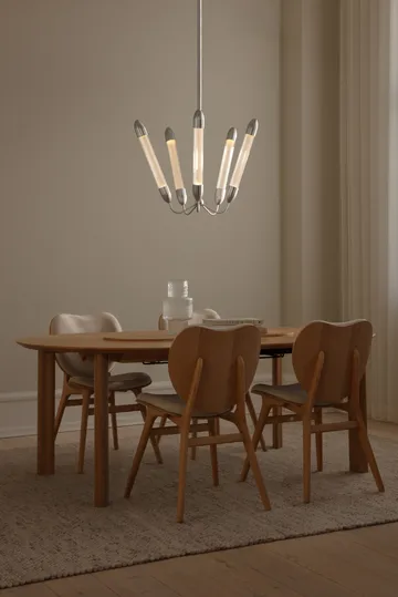 Lemon Squeeze Penta short ceiling lamp - Polished steel - Umage