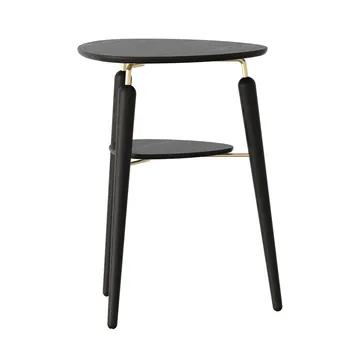 My Spot side table - Black oak-brass - Umage