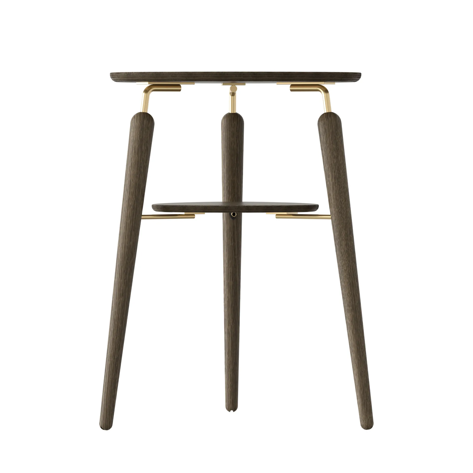 My Spot side table, Dark oak-bronze Umage