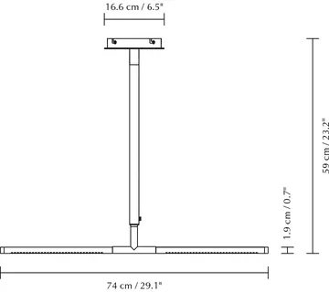 Omni Ceiling ceiling lamp - Steel - Umage