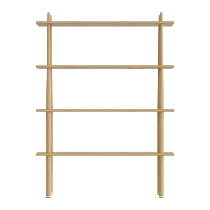 Stories Shelf with 4 shelves - Oak - Umage