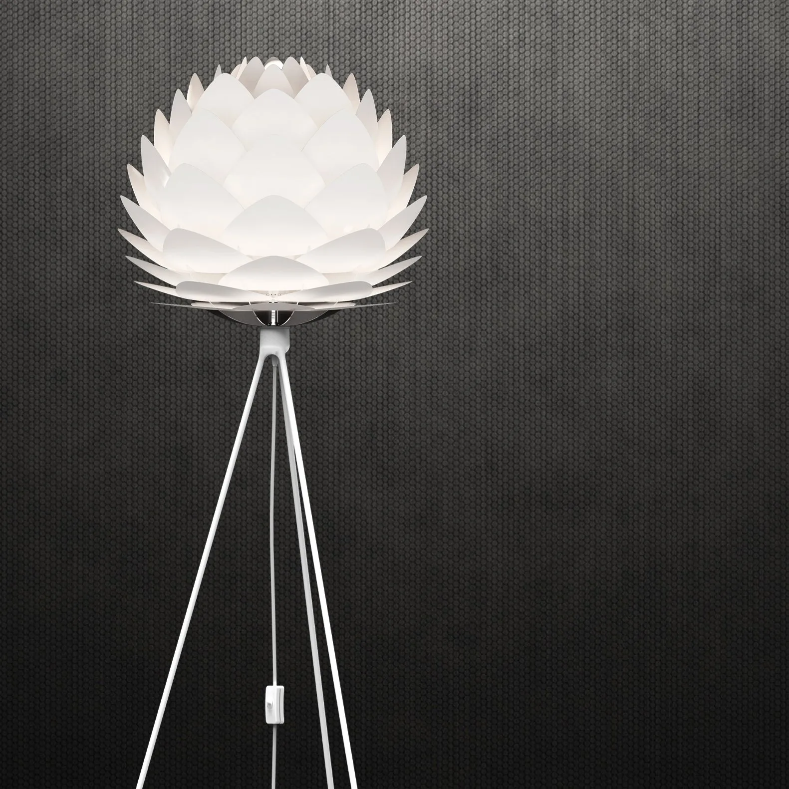 Tripod lamp stand floor, white Umage