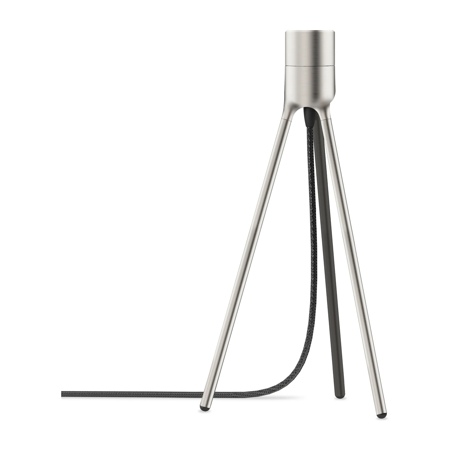 Tripod lamp stand table, Brushed steel Umage