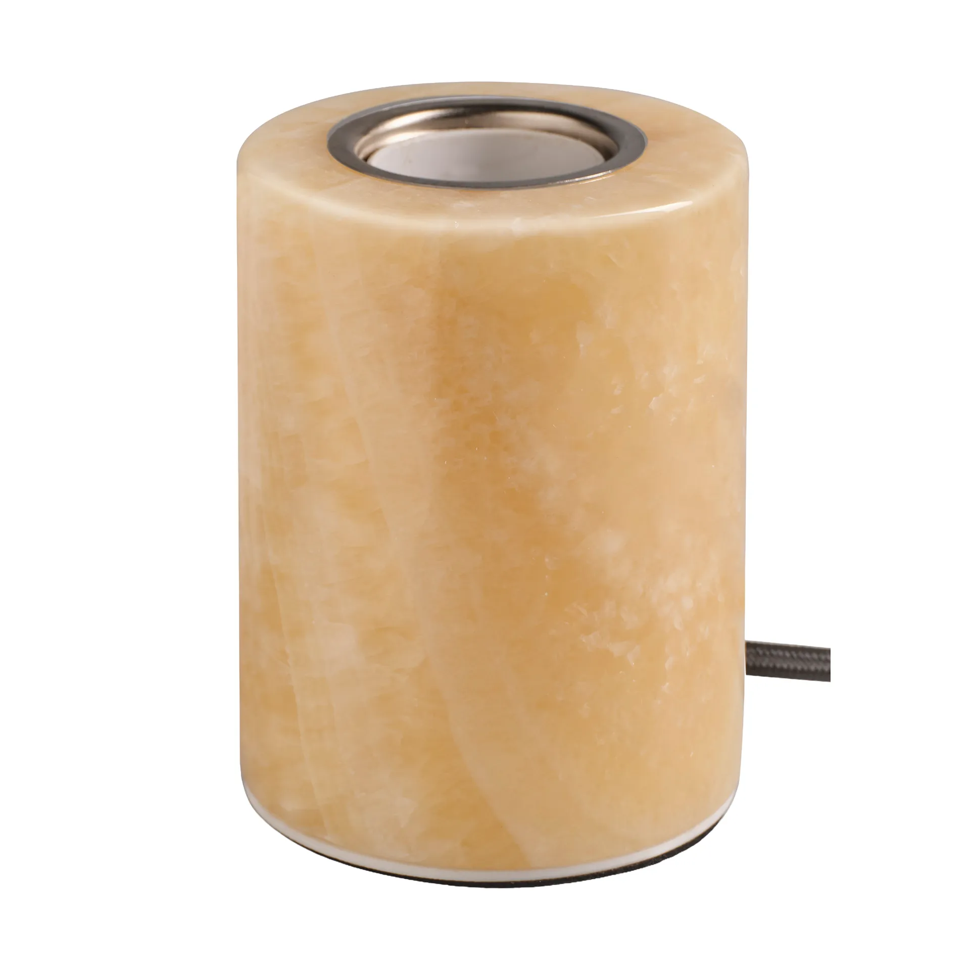 Marble lamp base, Beige gloss, Ø8x10.5 cm Unison