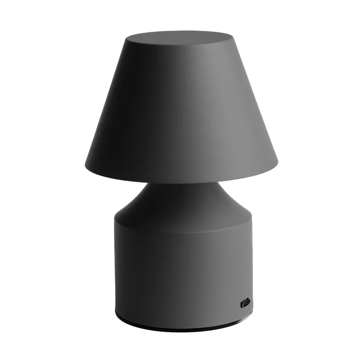 No cable portable table lamp - Graphite, Ø11x16.3 cm - Unison