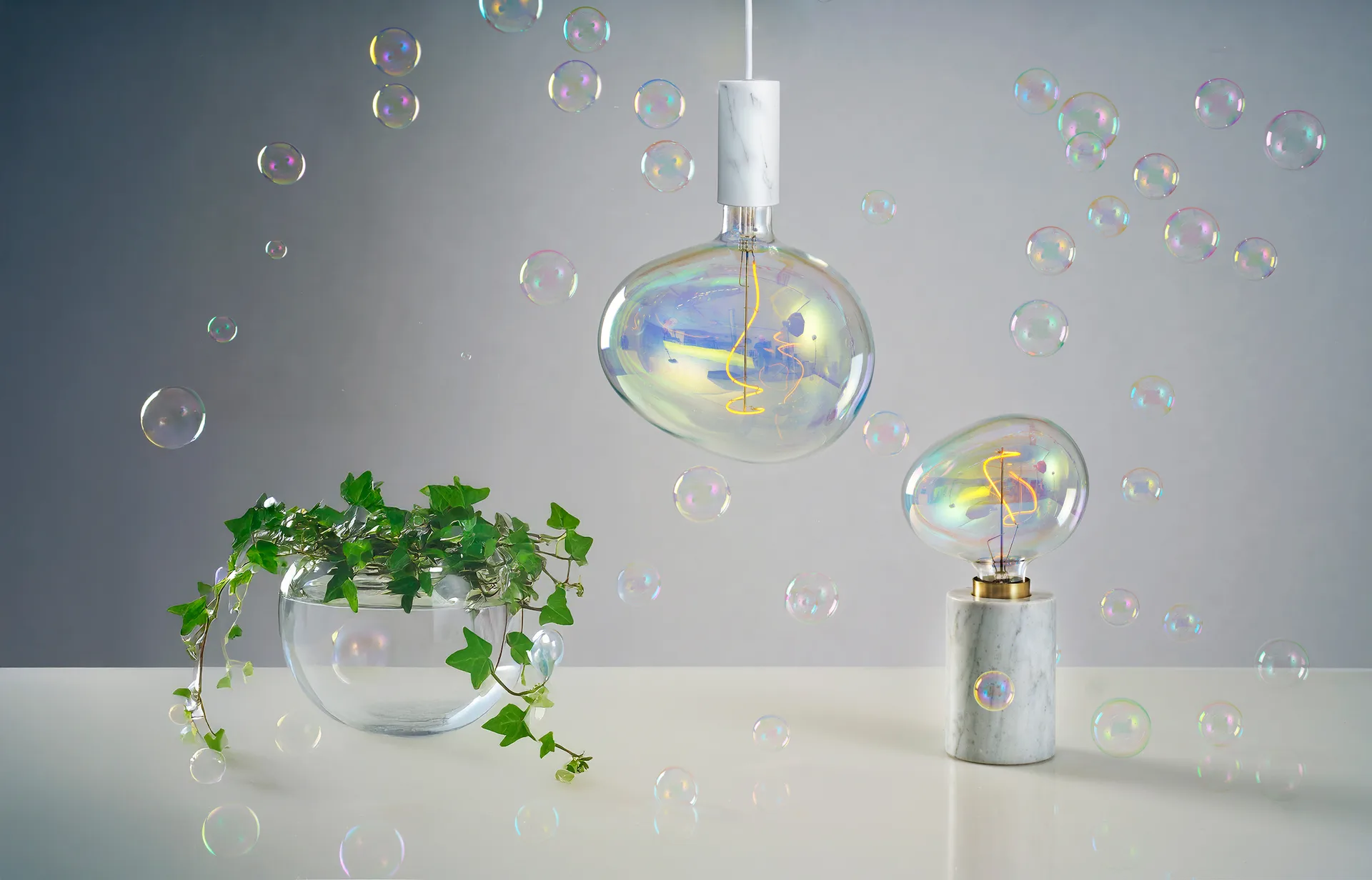 Soap bubble dimmable light source E27 220 mm, 1800K 160lm 4W Unison