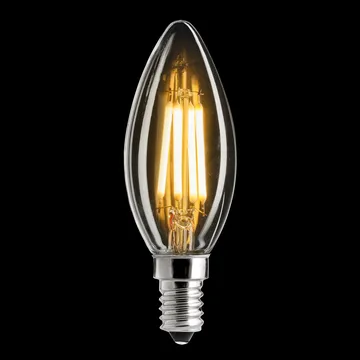 Uni-white taper candle clear dimmable light source E14 - 2700K 300lm 4W - Unison