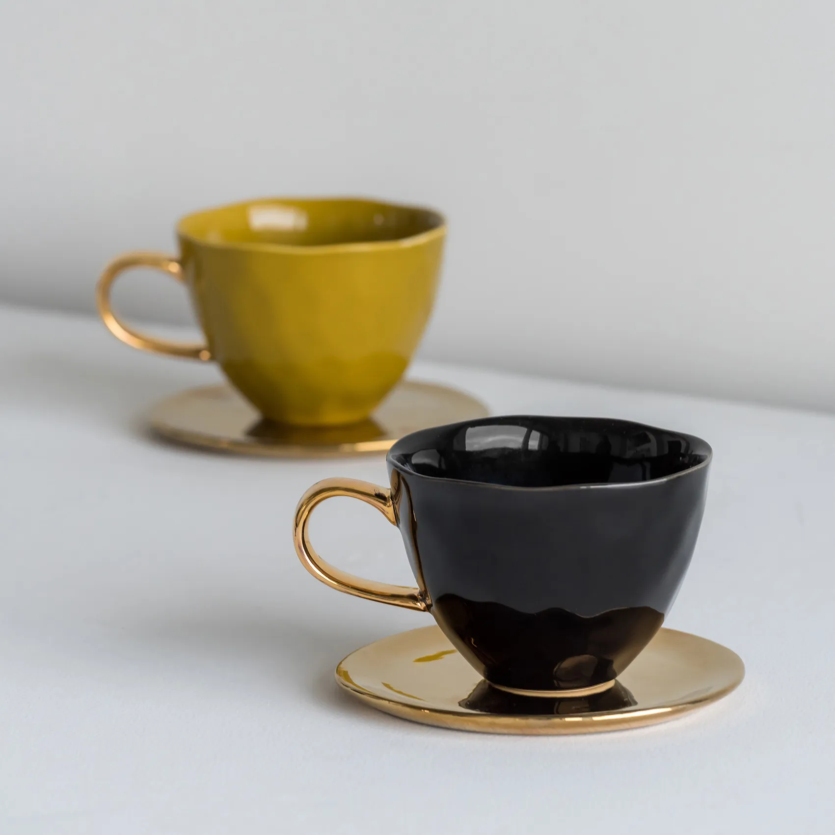 Good Morning cappuccino mug 30 cl, Amber green URBAN NATURE CULTURE