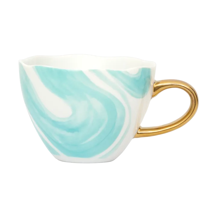 Good Morning cappuccino mug 30 cl - Valuri emerald green - URBAN NATURE CULTURE