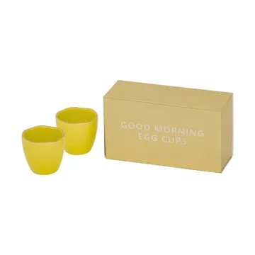 Good Morning egg cup 2-pack - Limelight - URBAN NATURE CULTURE