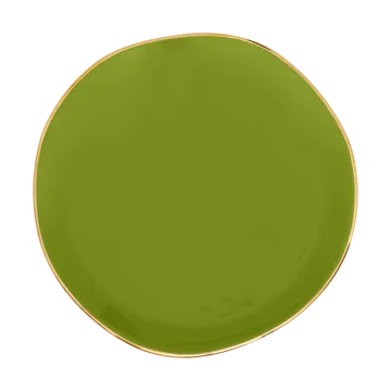 Good Morning plate 17 cm white - Evergreen sprig - URBAN NATURE CULTURE