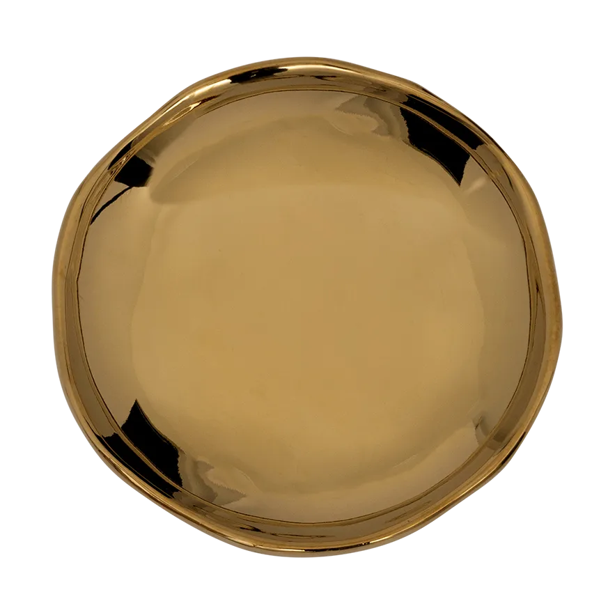 Good Morning plate small Ø9 cm, Gold URBAN NATURE CULTURE