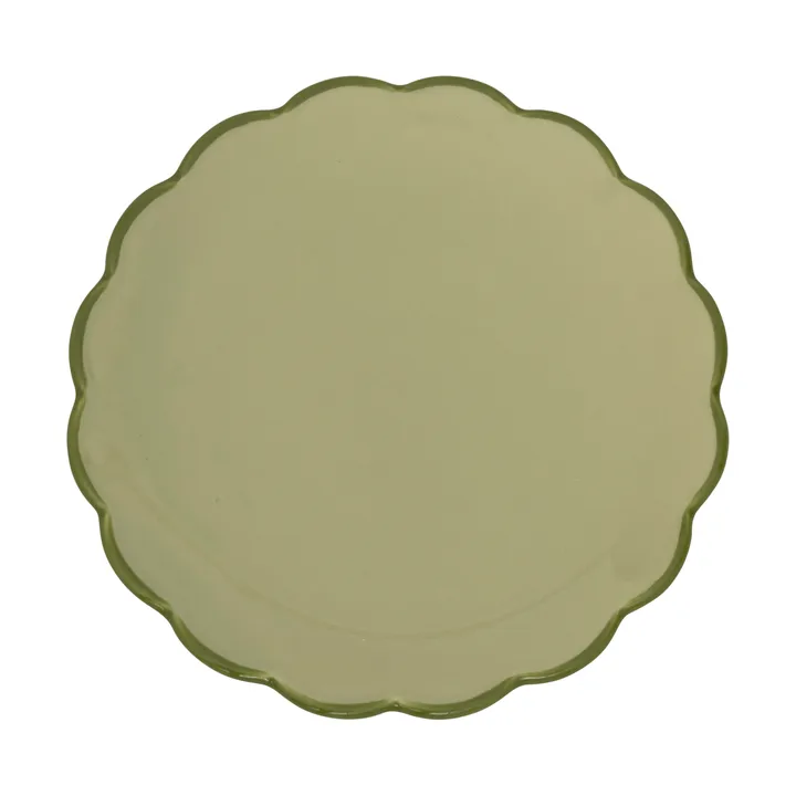 Good Morning sculpted plate - Pale green - URBAN NATURE CULTURE