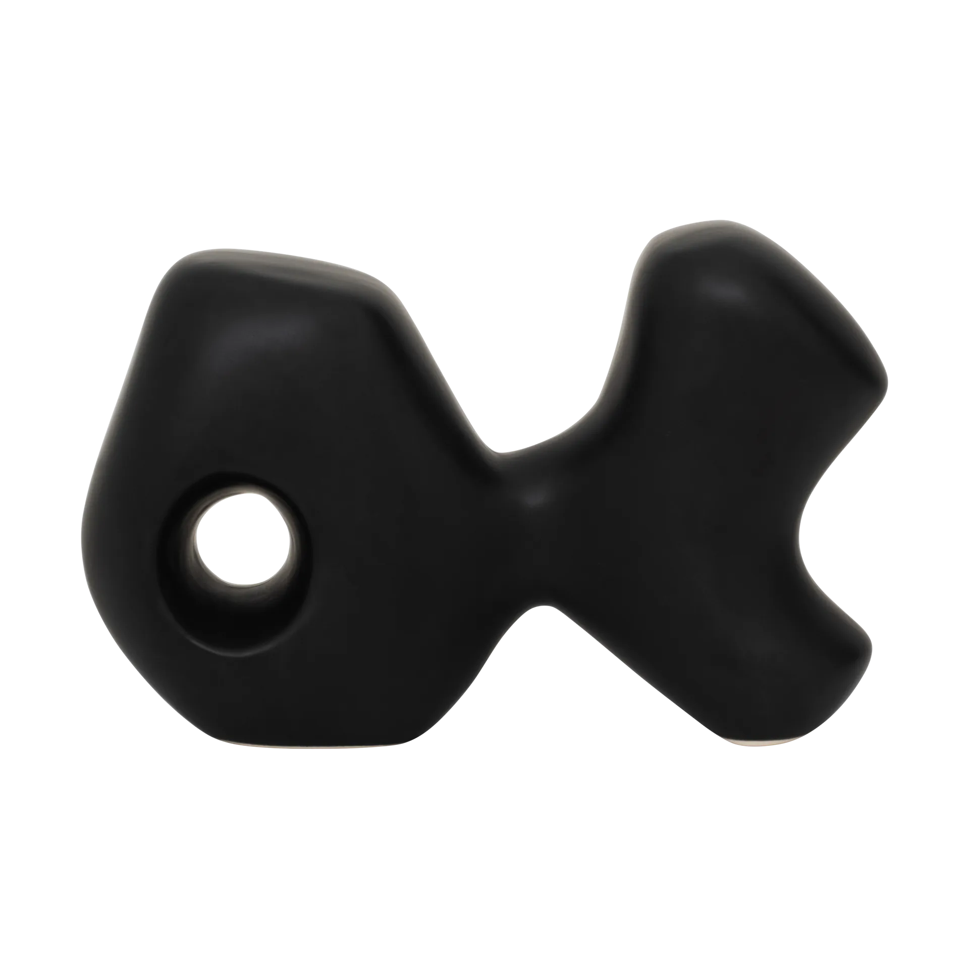 Object Noggin fish, Matte black URBAN NATURE CULTURE