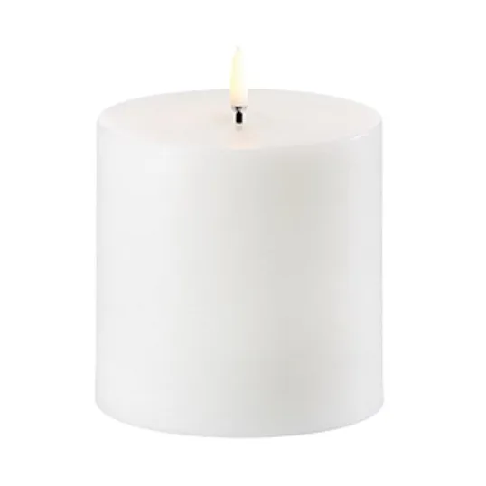 Uyuni LED Block candle white Ø10.1 cm - 10 cm - Uyuni Lighting