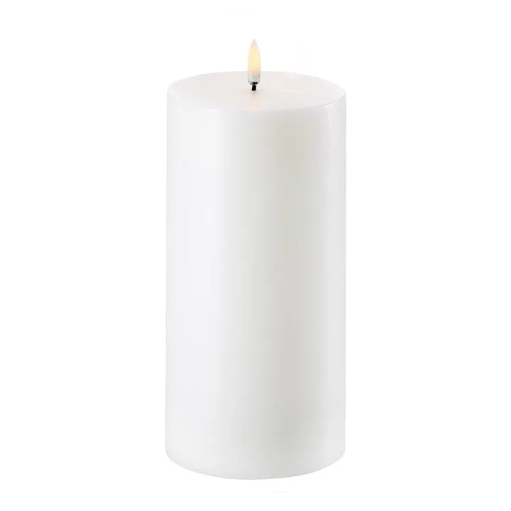 Uyuni LED Block candle white Ø10.1 cm - 20.3 cm - Uyuni Lighting